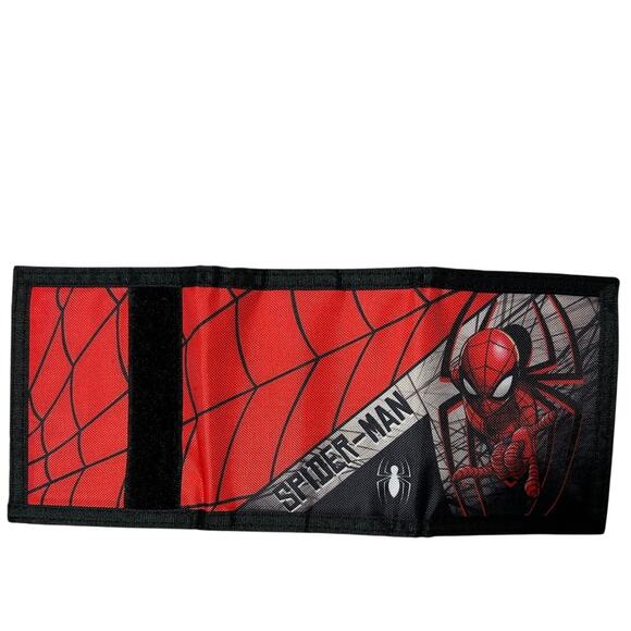 MARVEL SPIDERMAN Trifold Nylon Wallet - Lots of pockets - Picture 2 of 3